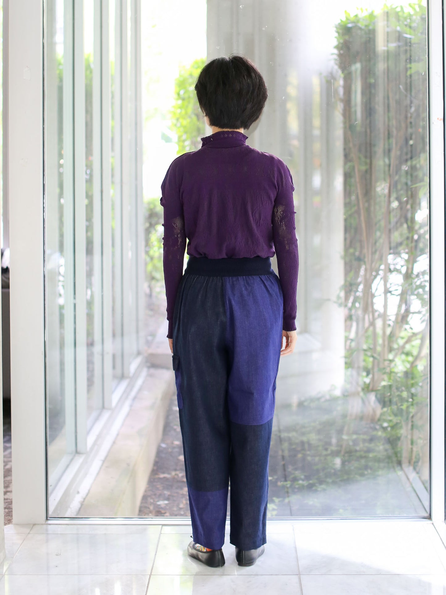 M. & Kyoko Woven Pants - Dark Blue (1507)