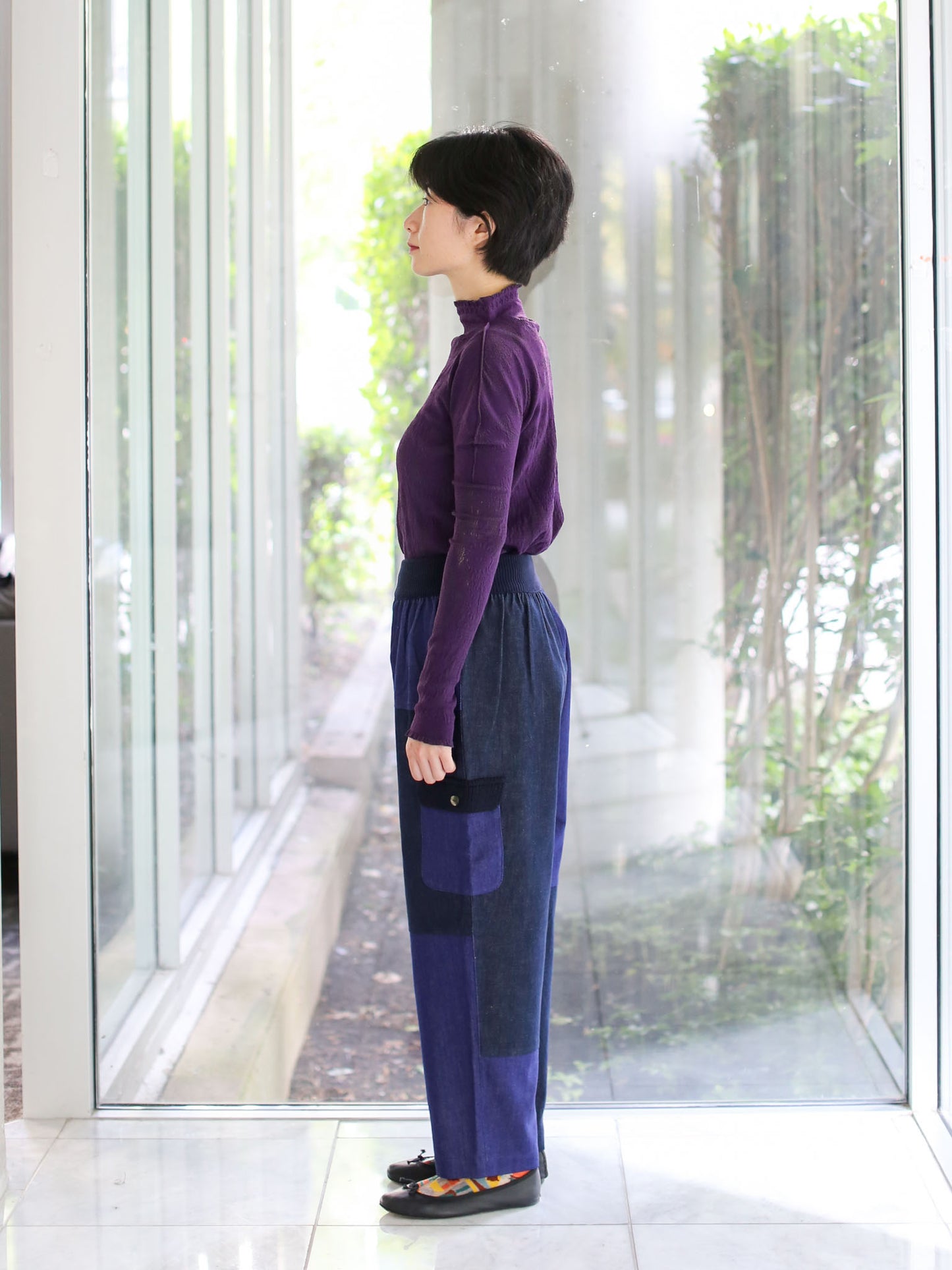 M. & Kyoko Woven Pants - Dark Blue (1507)