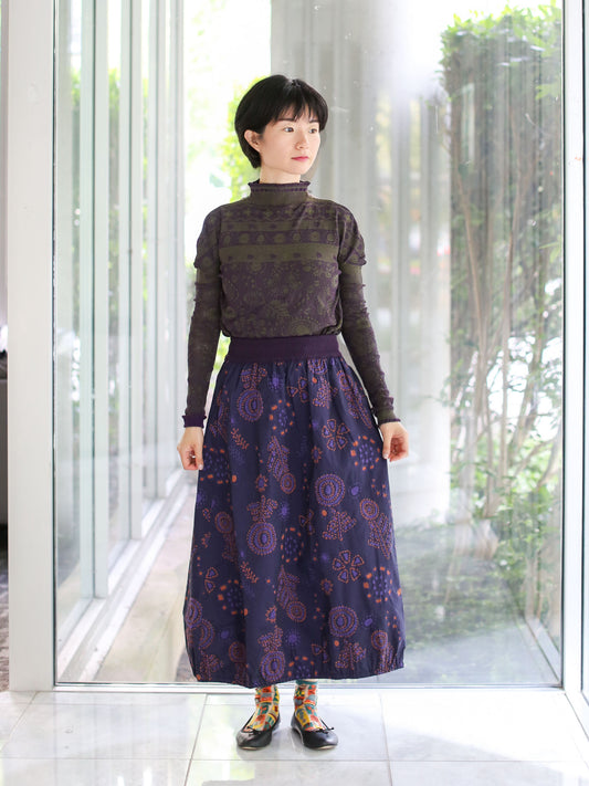 M. & Kyoko Woven Skirt- Purple (1483)