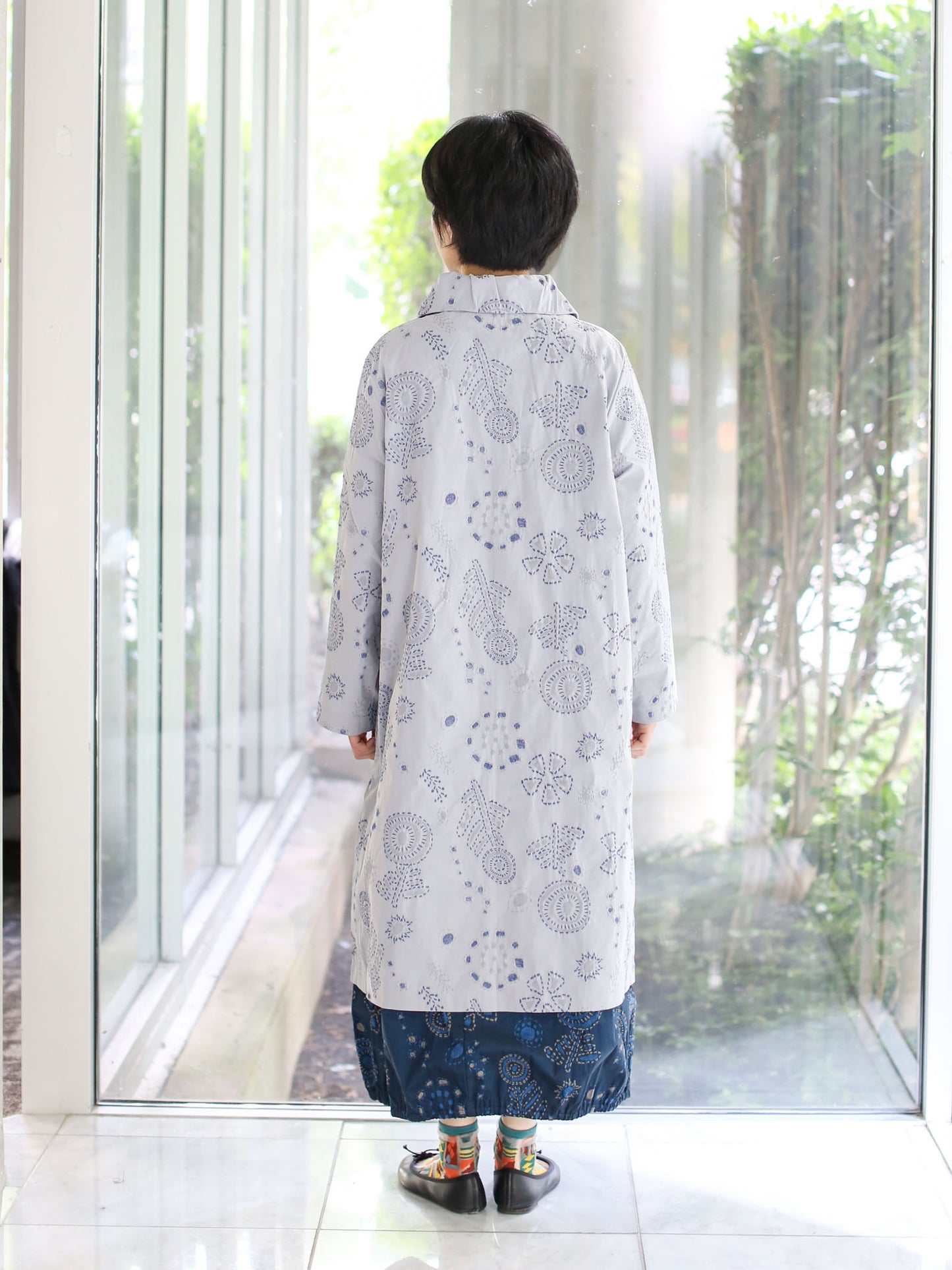 M. & Kyoko woven Coat - Light Grey (1482)