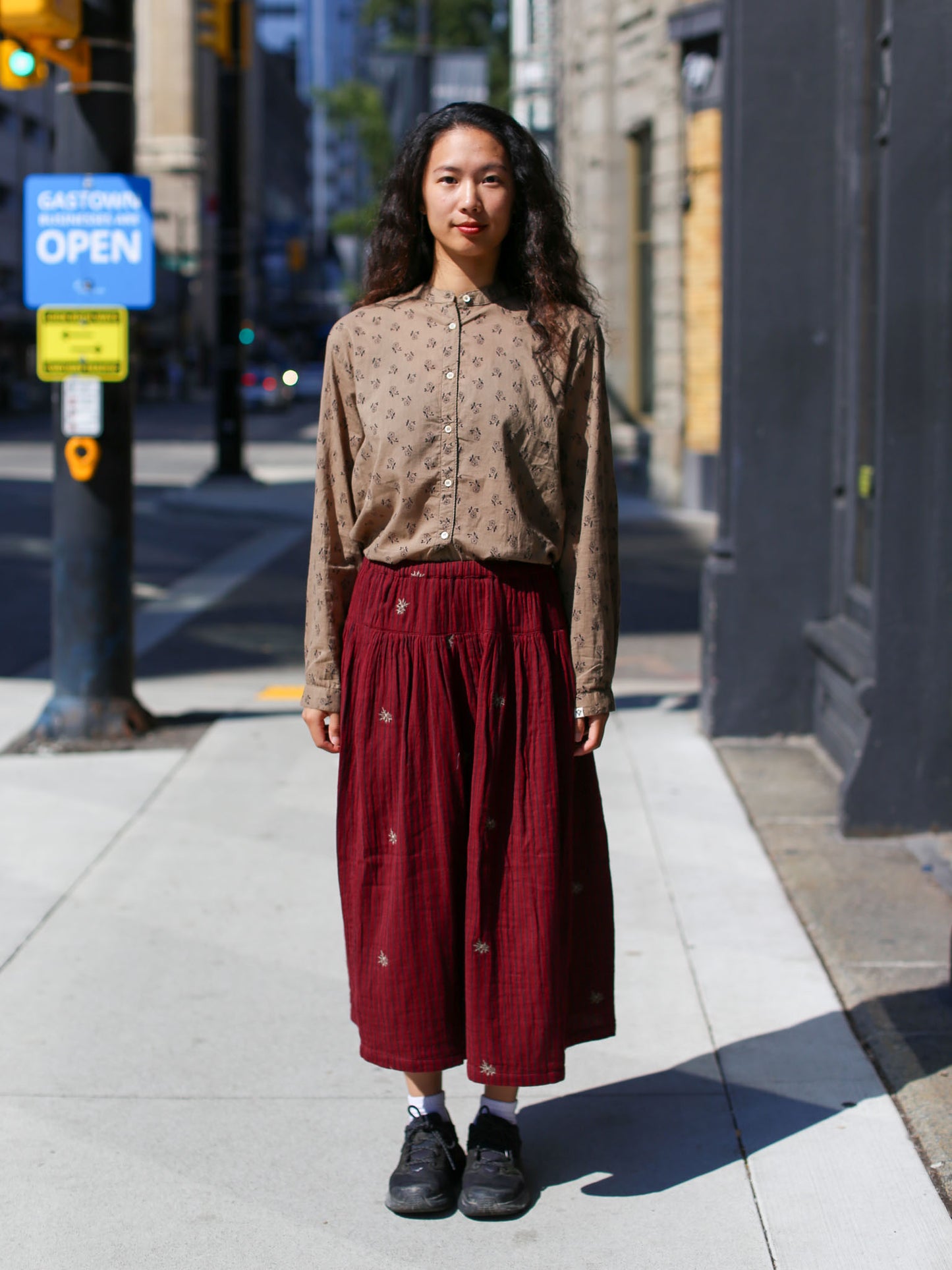 Bsbee Manti Skirt- Combs Cherry