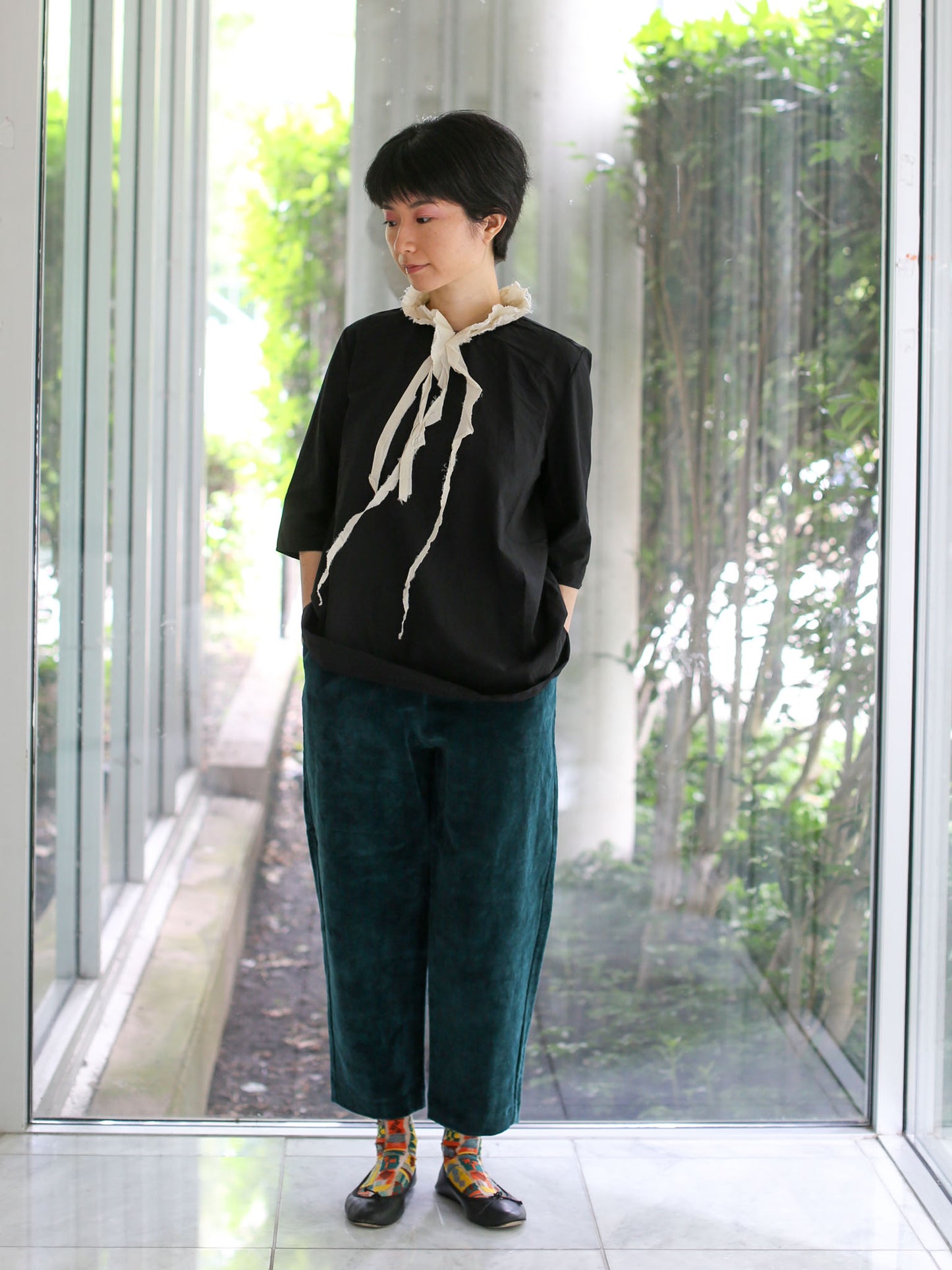 A Punto B Cropped Pants - Peacock Blue