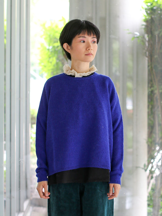 Apuntob Cashmere/Alpaca Sweater - Electric Blue