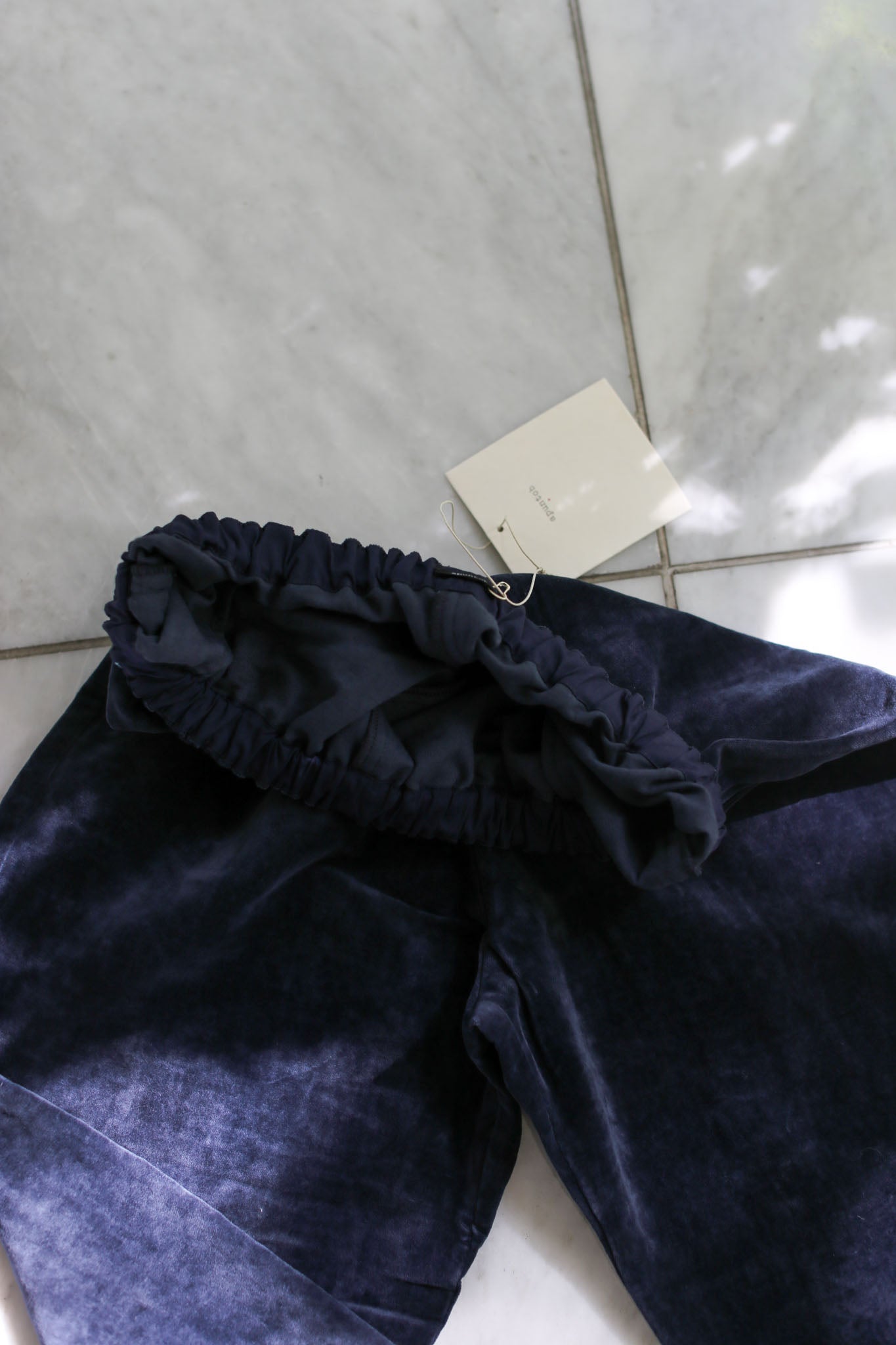 A Punto B Cropped Pants - Navy Blue