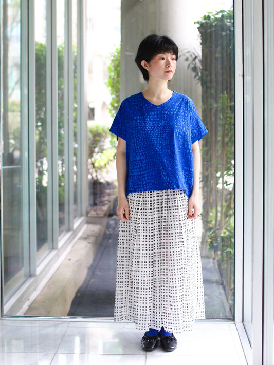 Aequamente Dot Pattern Shirt - Blue 26130