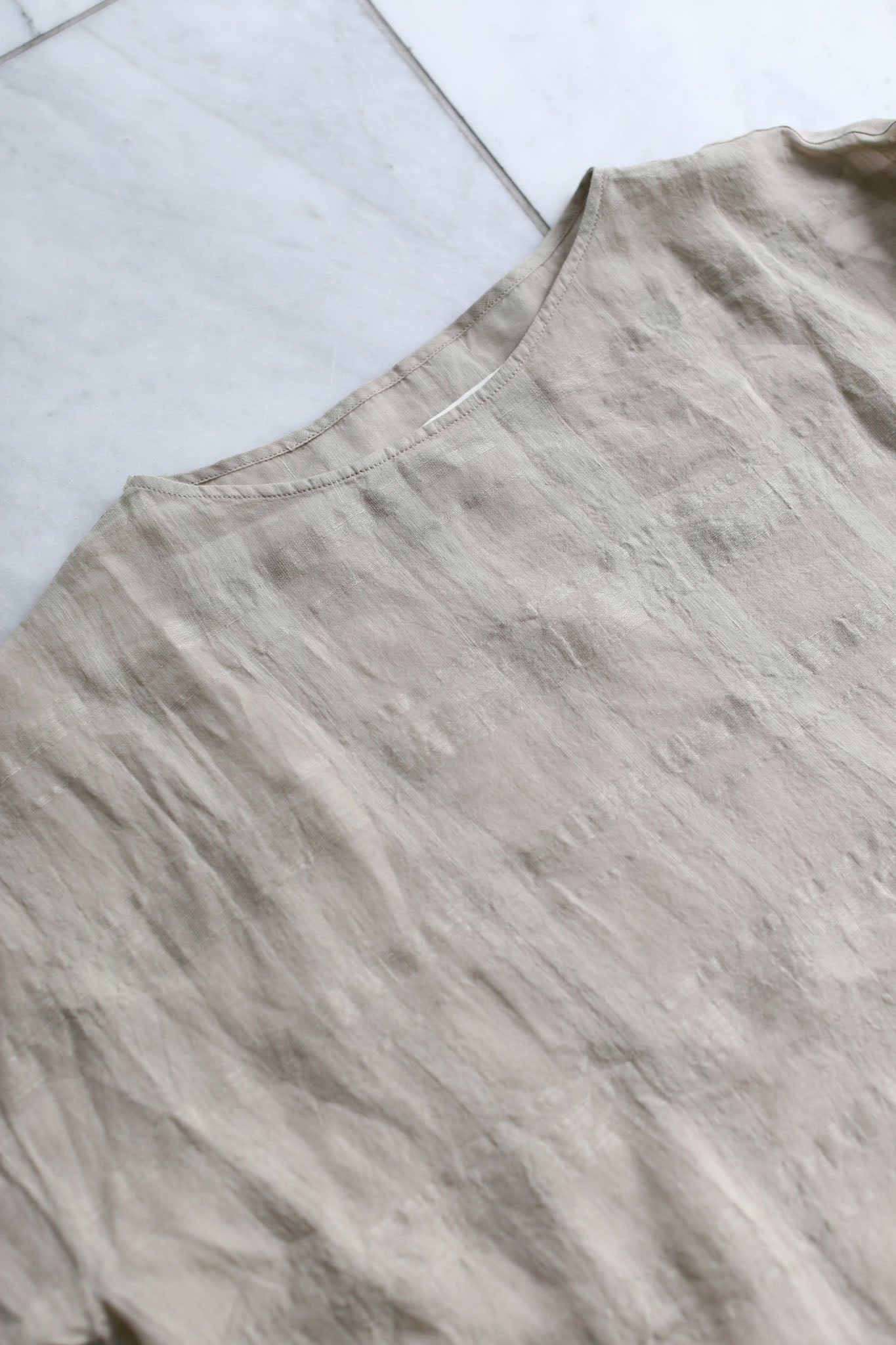 evam eva Linen Pullover - Beige
