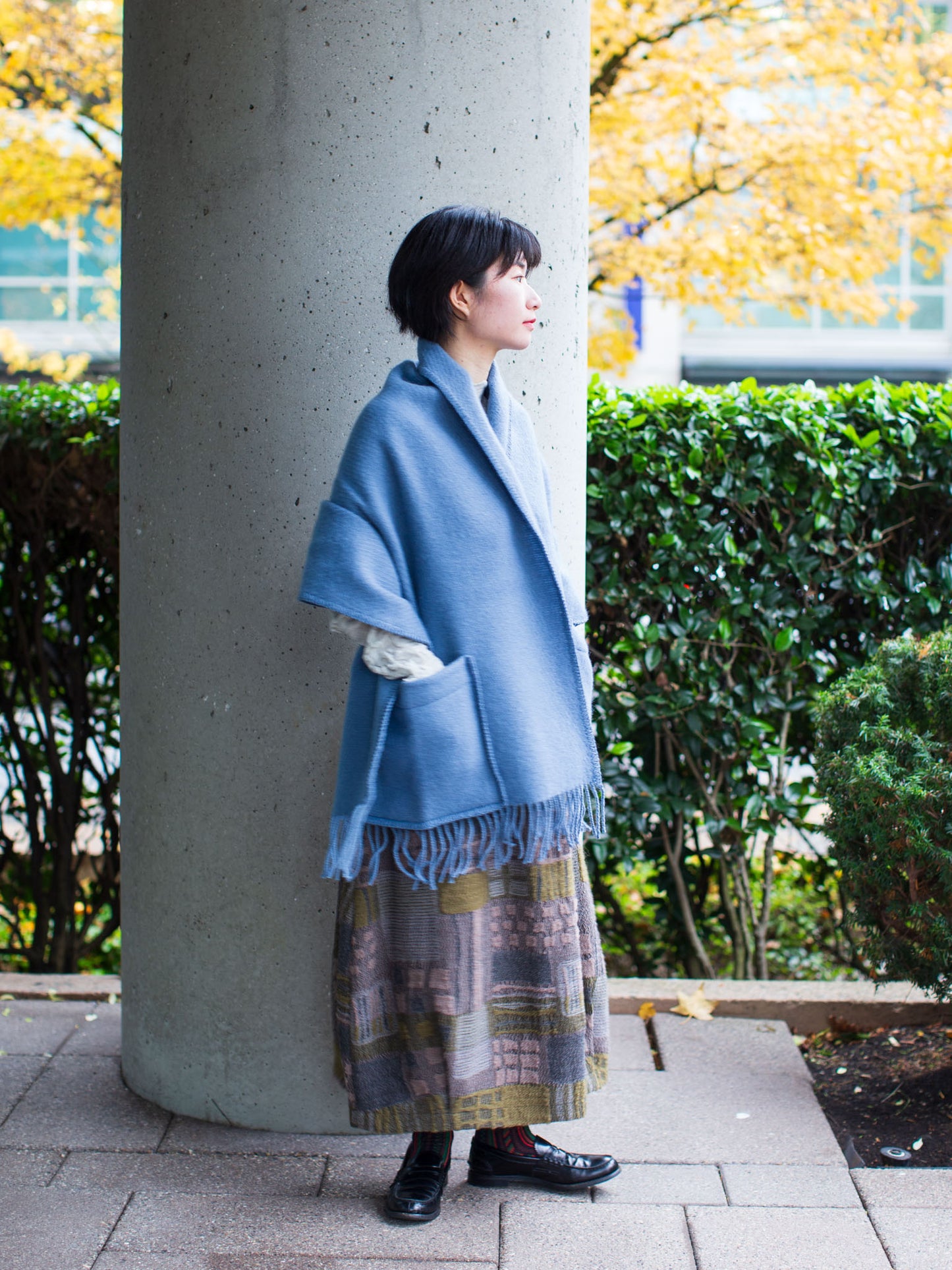 Lapuan Kankurit UNI Pocket Shawl (Rainy Blue)