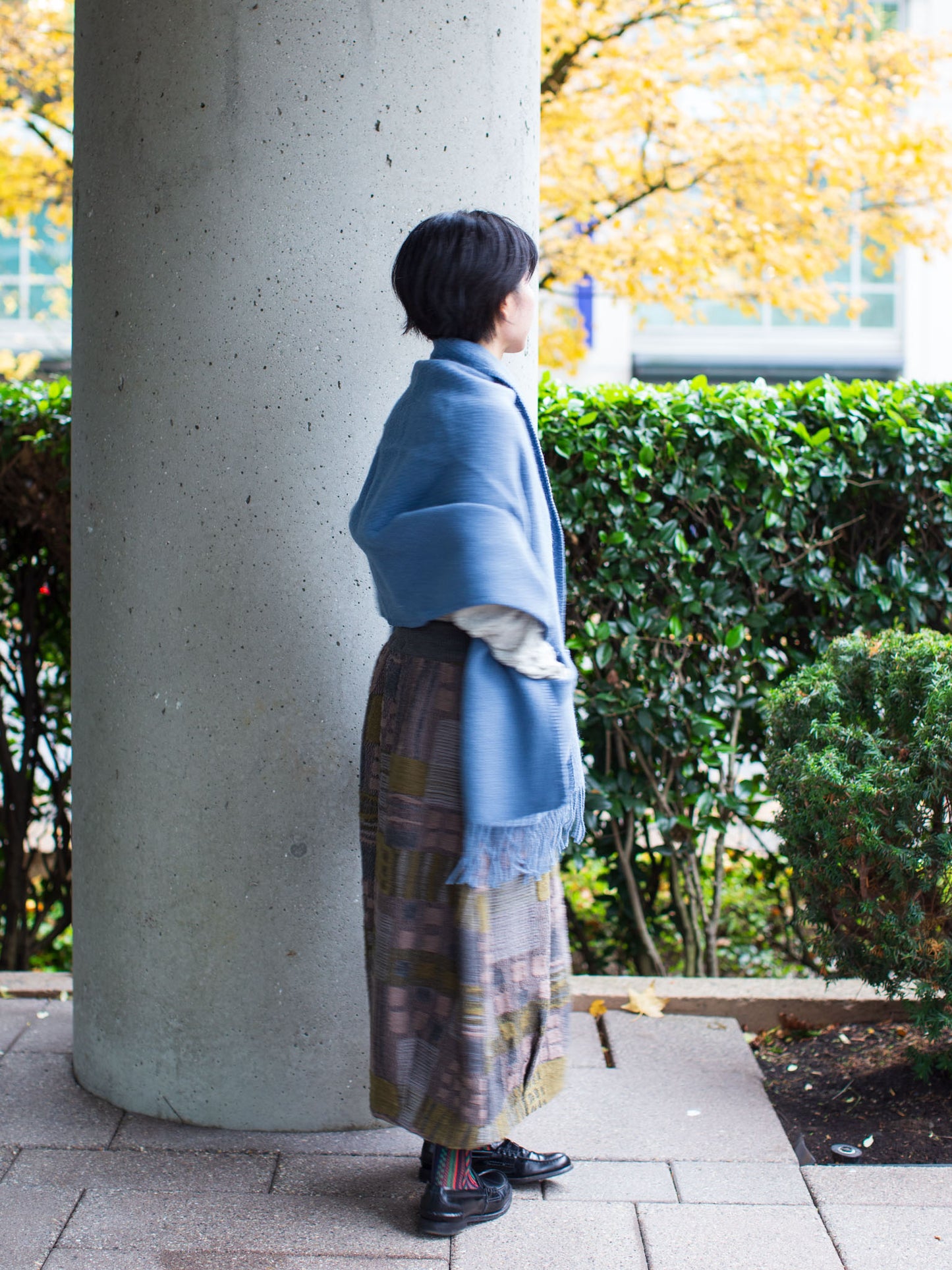 Lapuan Kankurit UNI Pocket Shawl (Rainy Blue)