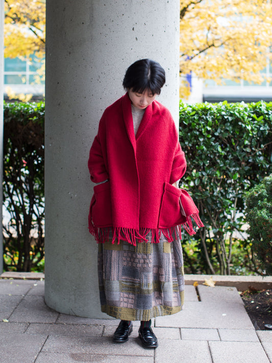 Lapuan Kankurit UNI Pocket Shawl (Dark Red)