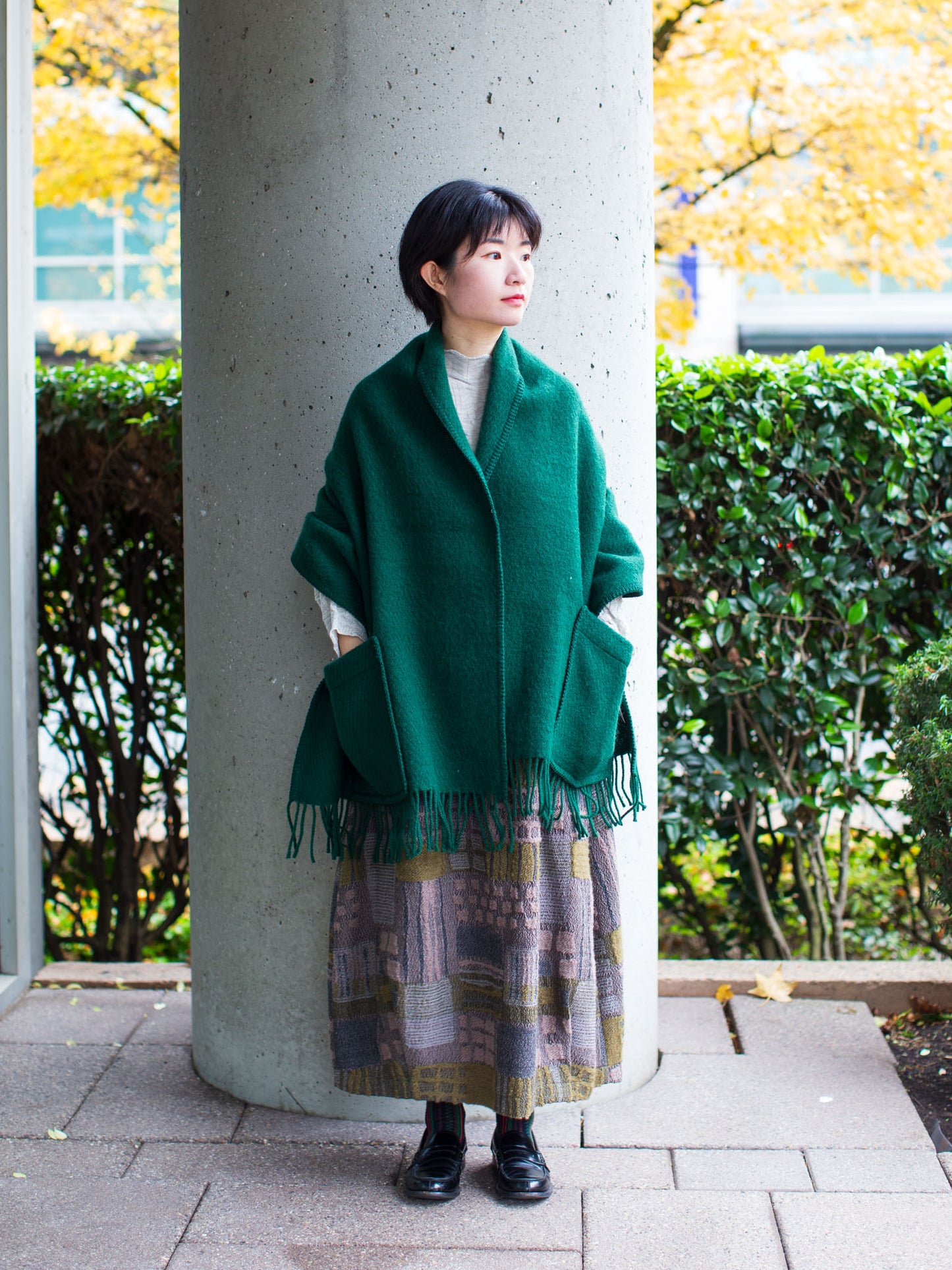 Lapuan Kankurit UNI Pocket Shawl (Forest Green)