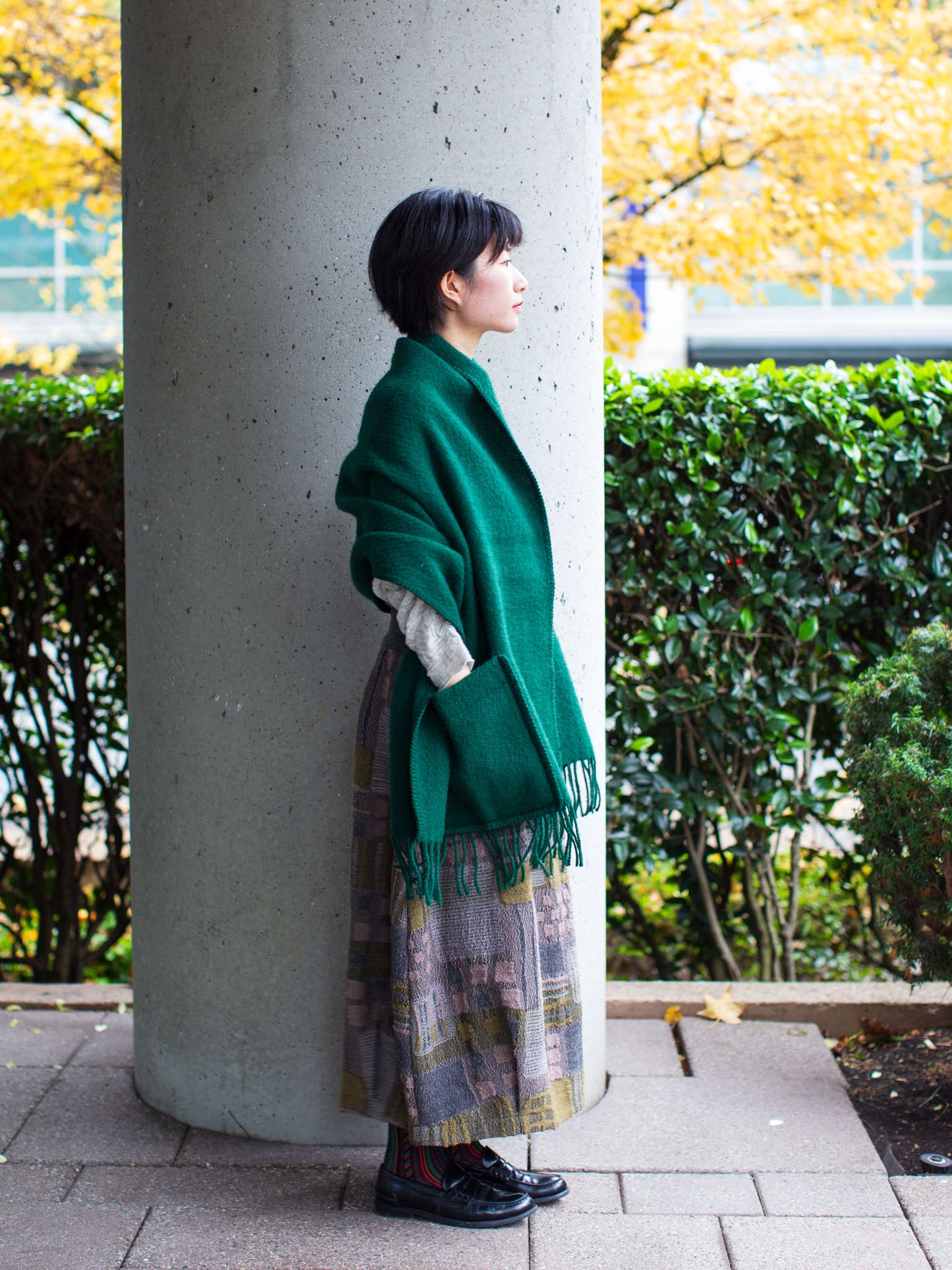 Lapuan Kankurit UNI Pocket Shawl (Forest Green)