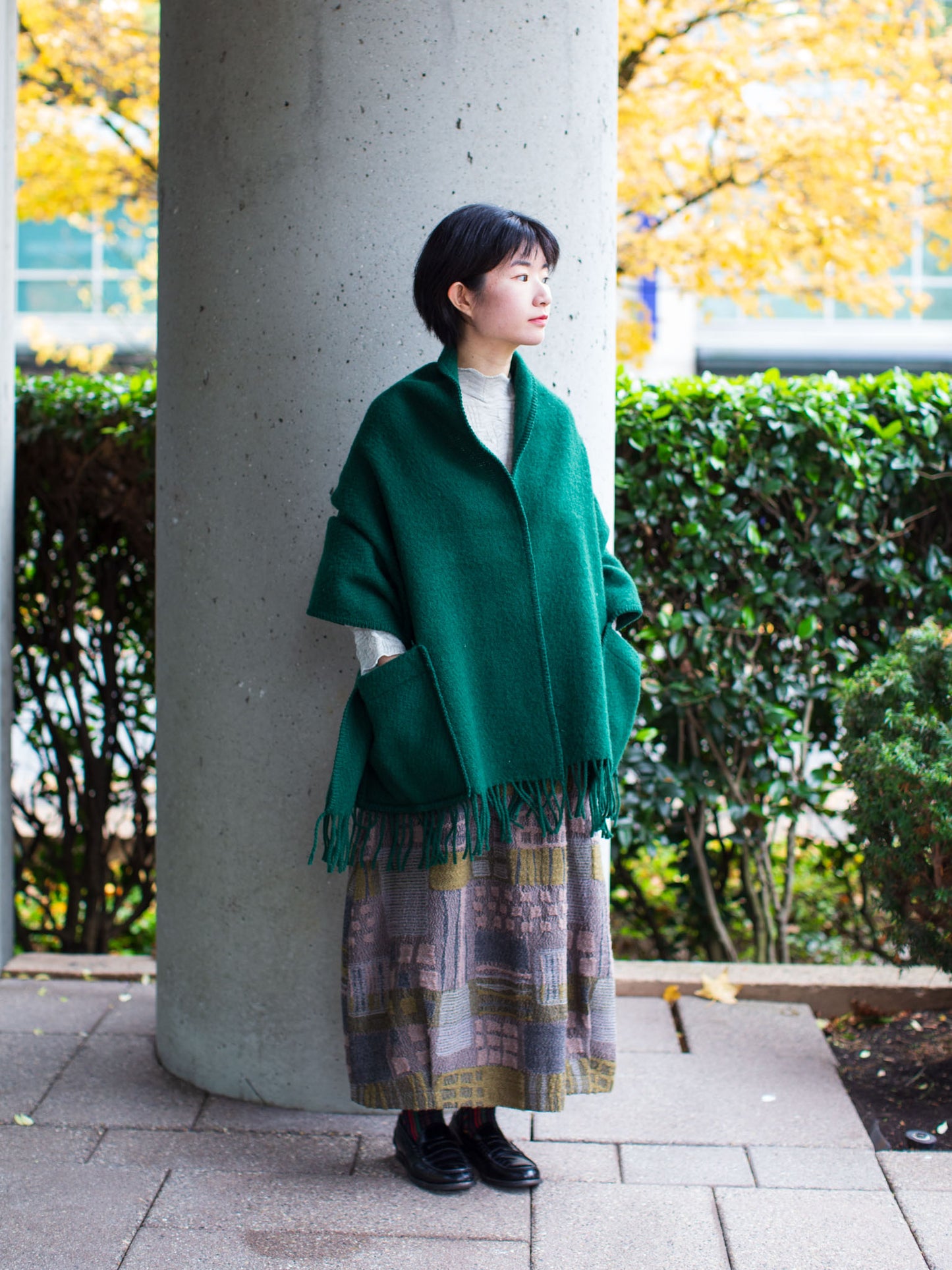 Lapuan Kankurit UNI Pocket Shawl (Forest Green)