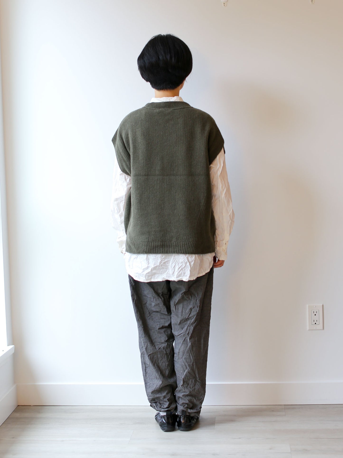 Pas de Calais Wool/Cashmere Vest - Green