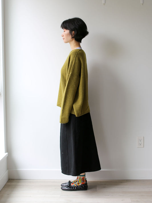 A Punto B Wool/Cashmere Sweater - Olive (Style B)