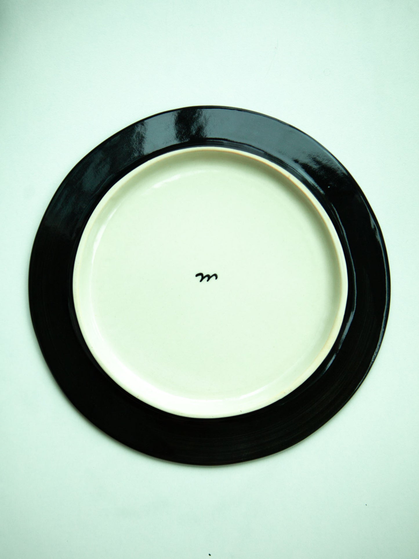Misao Yajima Two Swollows & Flower Plate (矢島操)