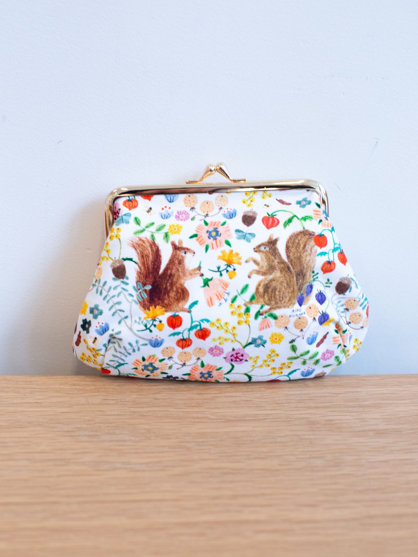 Aiko Fukawa Large Clip Purse - Squirrels