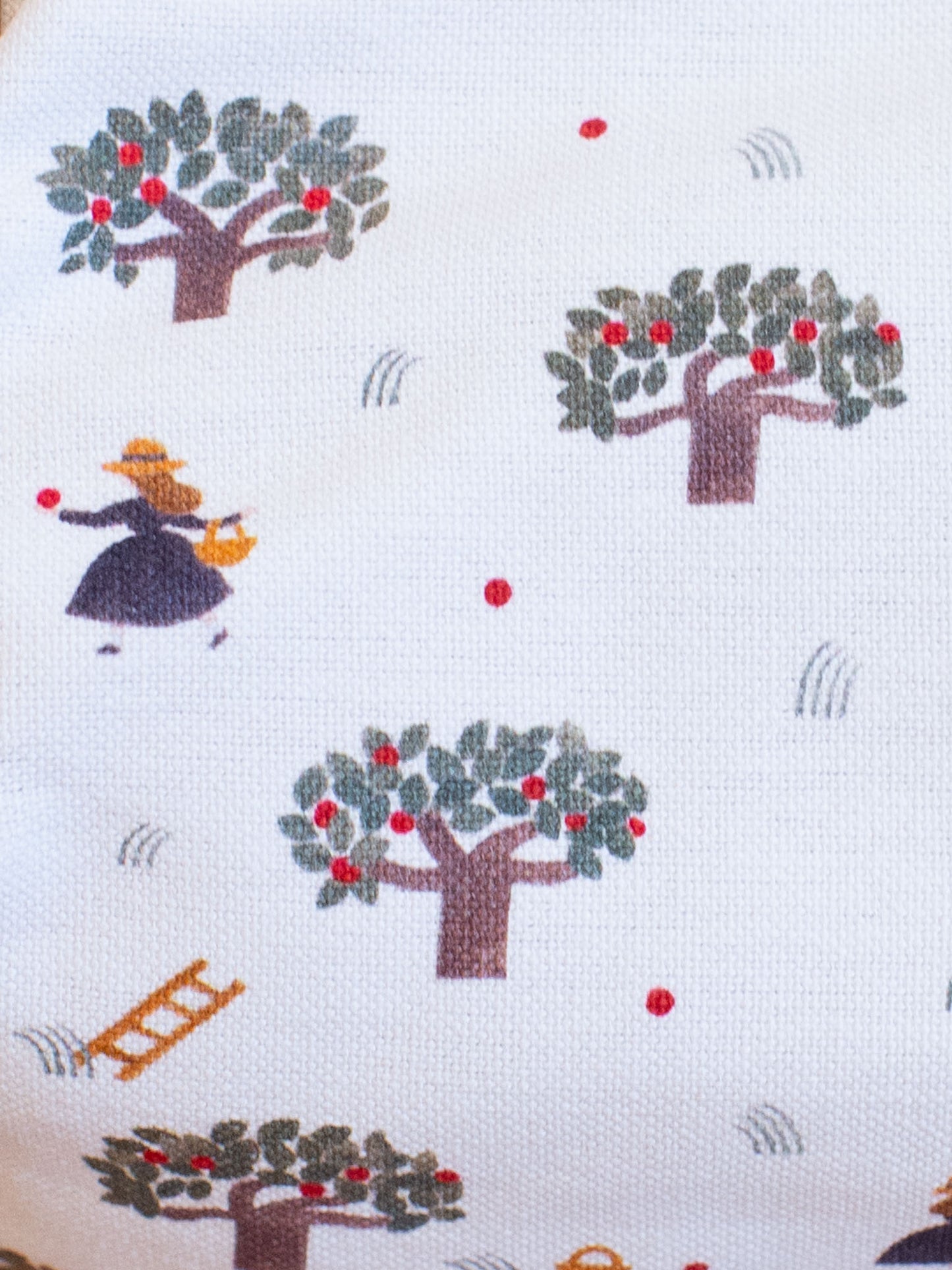 Necktie Large Clip Purse - Apple Trees
