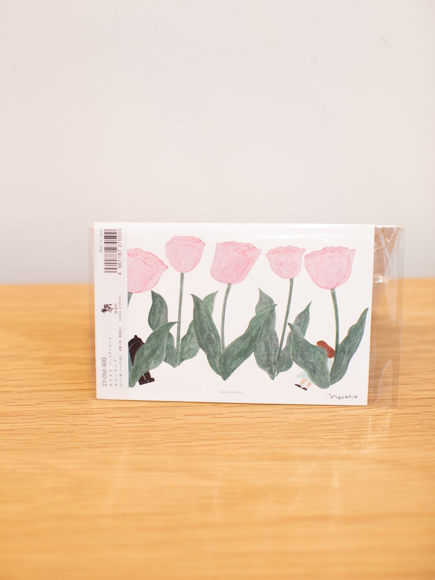 Necktie Birthday Card - Roses