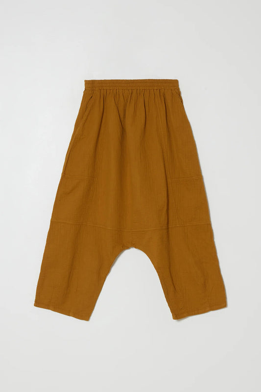 Atelier Delphine Kiko Crinkled Cotton Pants - Brown