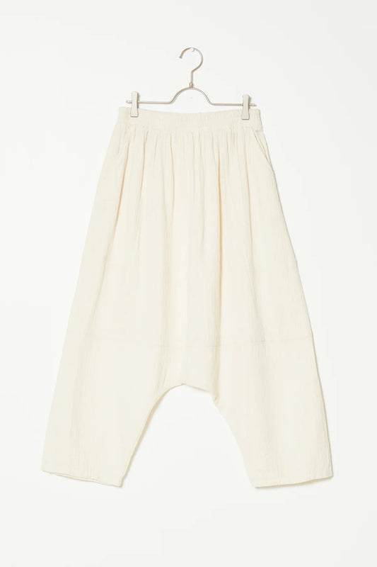 Atelier Delphine Kiko Crinkled Cotton Pants - Kinari(Off-white)