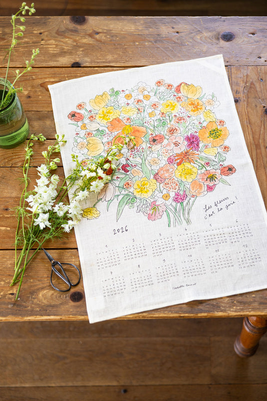 Fog Linen Work 2026 Linen Calendar - Joyful Bouquet