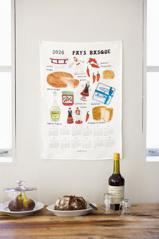 Fog Linen Work 2026 Linen Calendar - Pays Basque