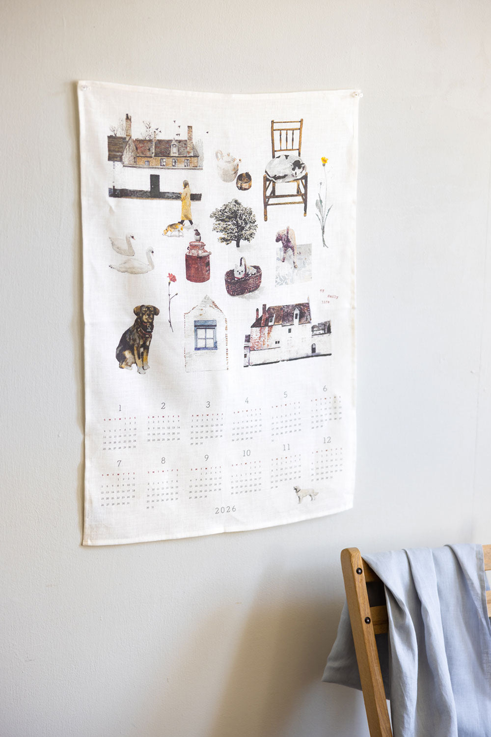 Fog Linen Work 2026 Linen Calendar - My Daily Life