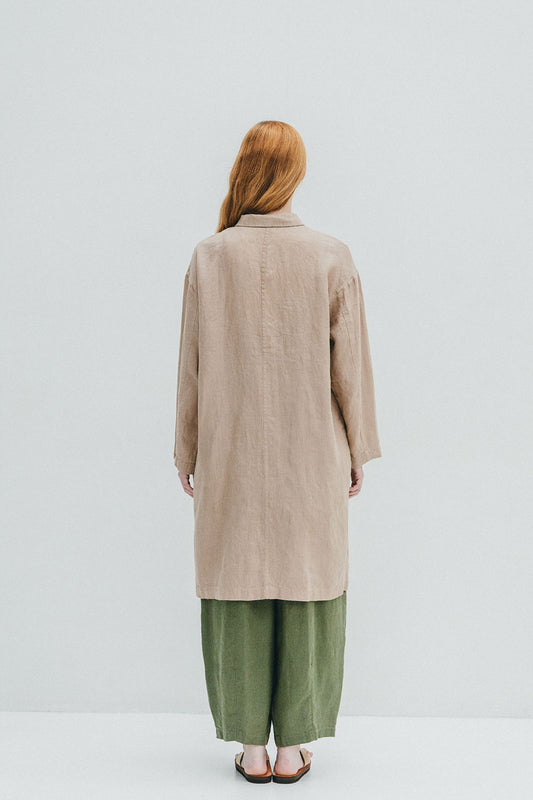 Fog Linen Work Josephine Coat - Beige