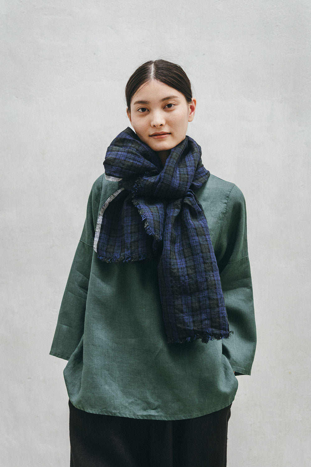 Fog Linen Work Tuz Fringe Scarf Stanly