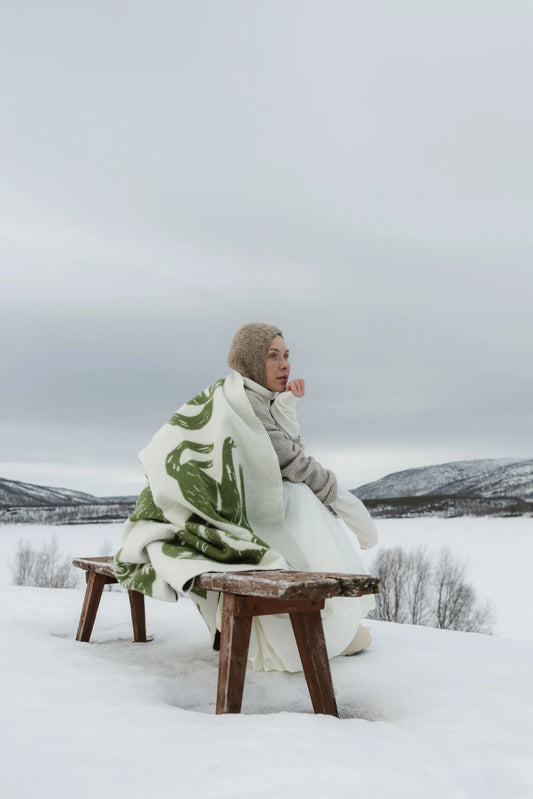 Lapuan Kankurit KISSANPAIVAT Cat Blanket - Olive