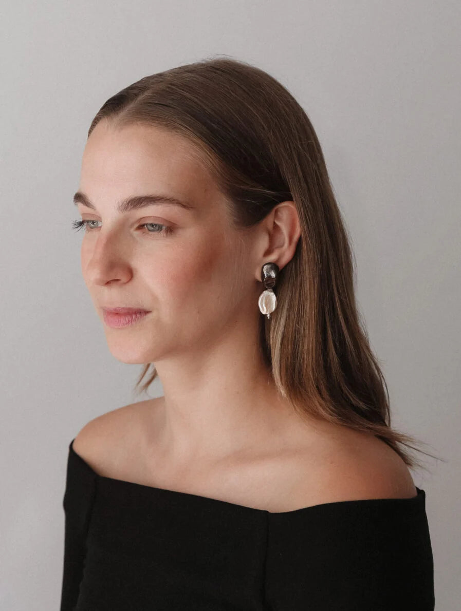 Arriving Soon: Blanca Olmos Las Perlas Earrings - Metallic