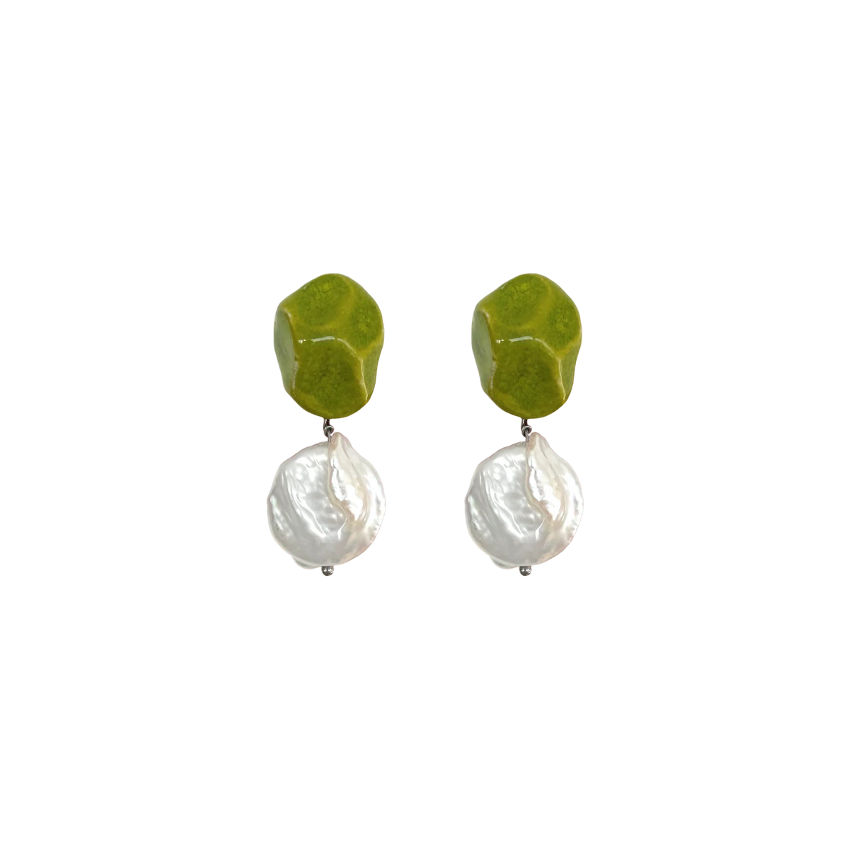 Arriving Soon: Blanca Olmos Las Perlas Earrings - Lime