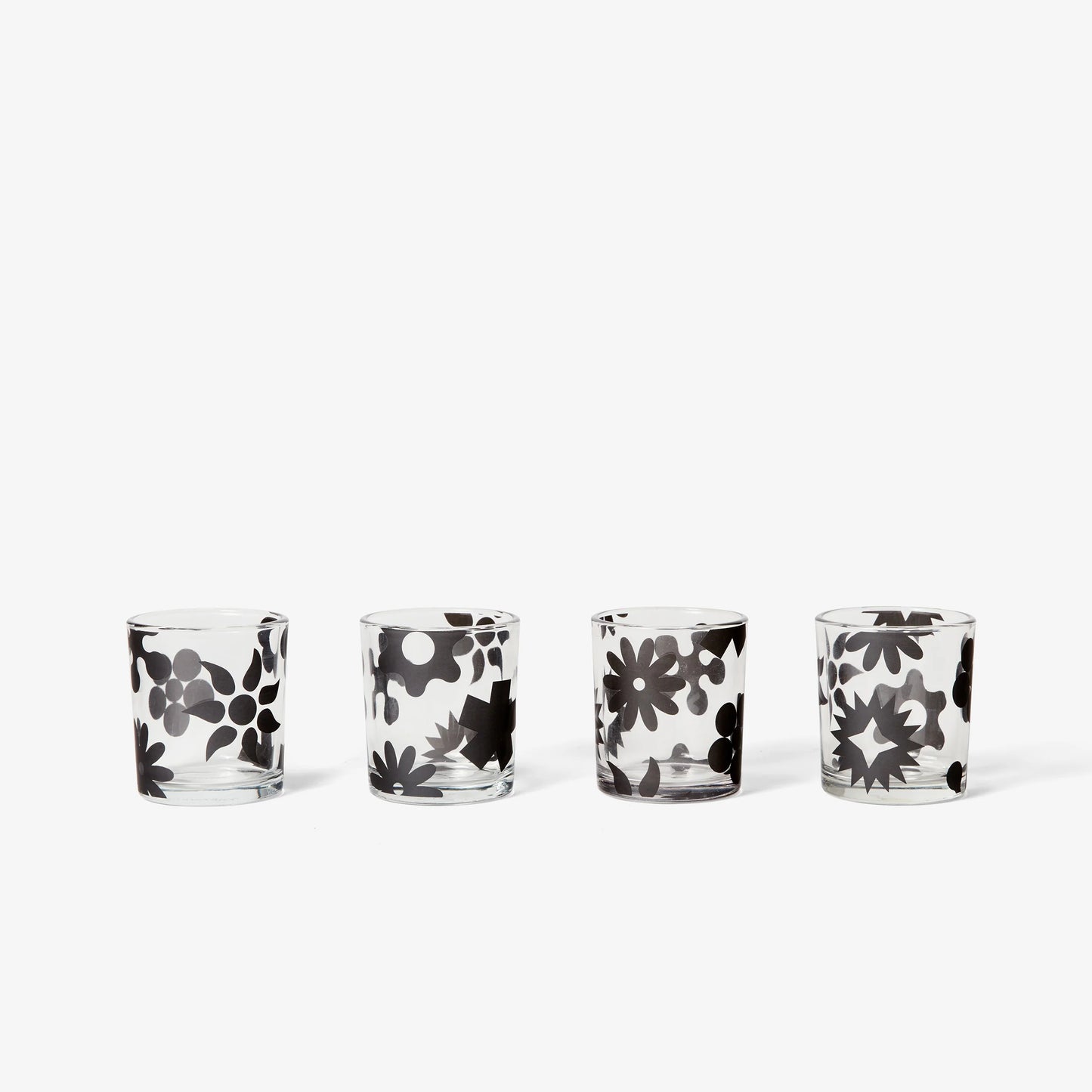 Dusen Dusen Pattern Glasses Set of 4