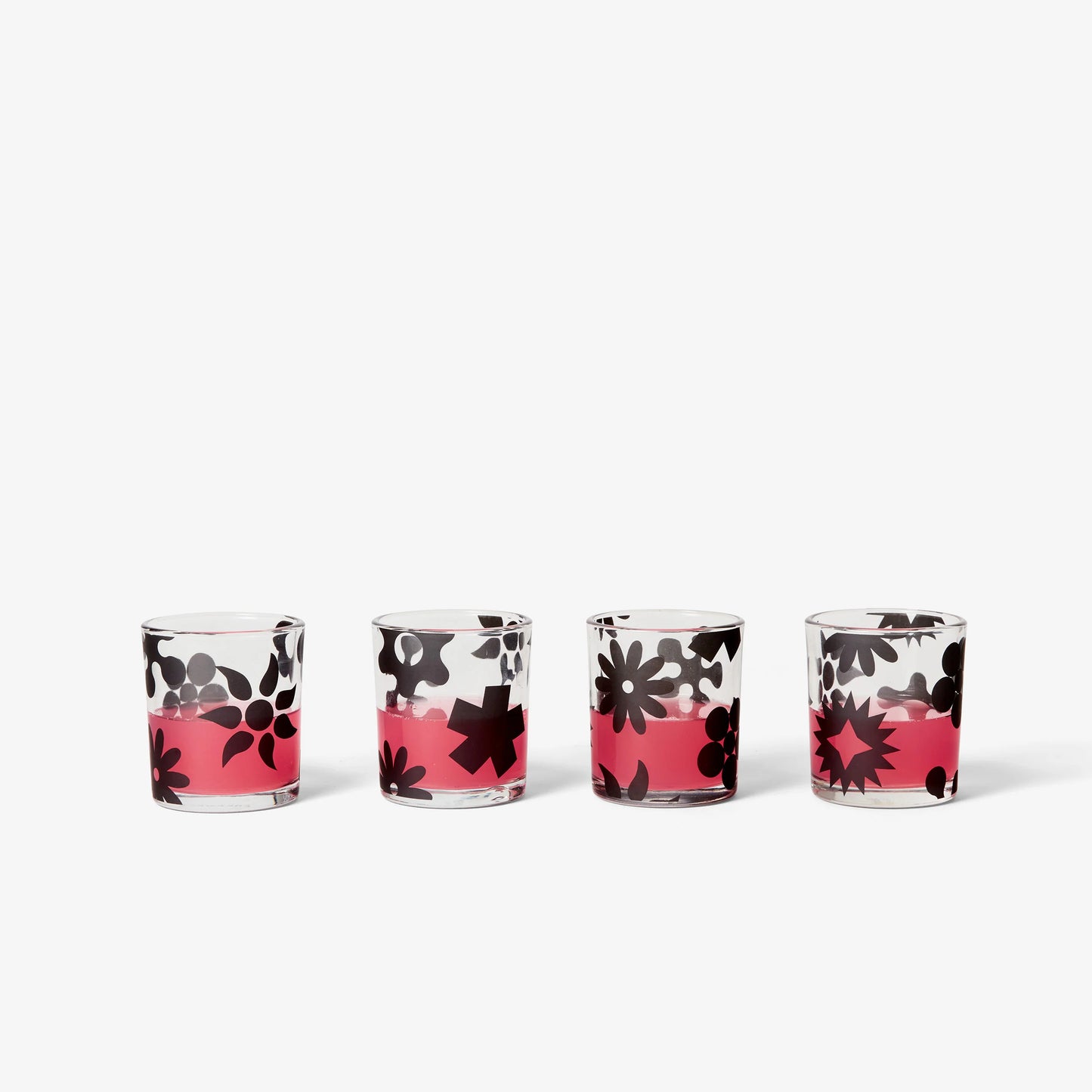 Dusen Dusen Pattern Glasses Set of 4