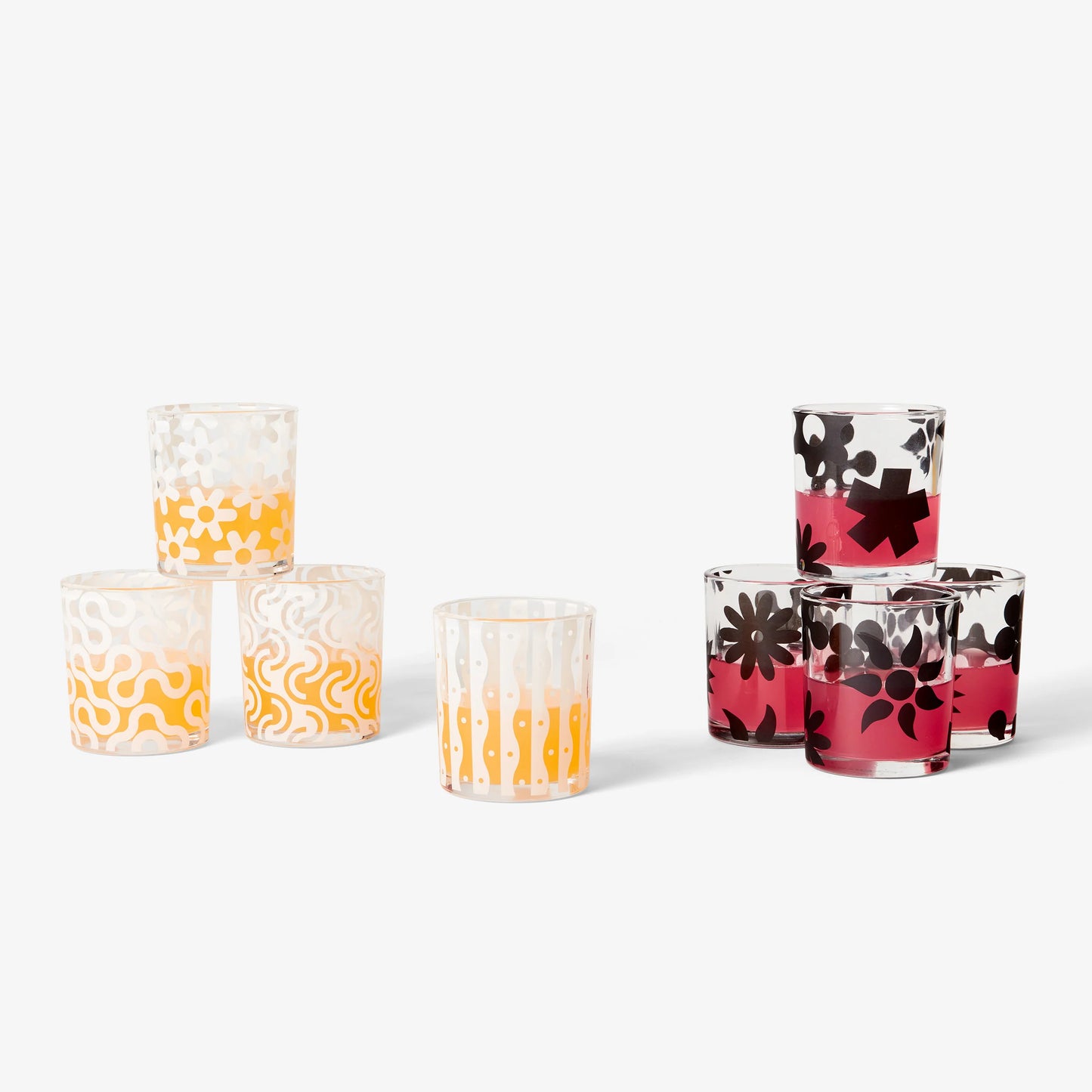 Dusen Dusen Pattern Glasses Set of 4