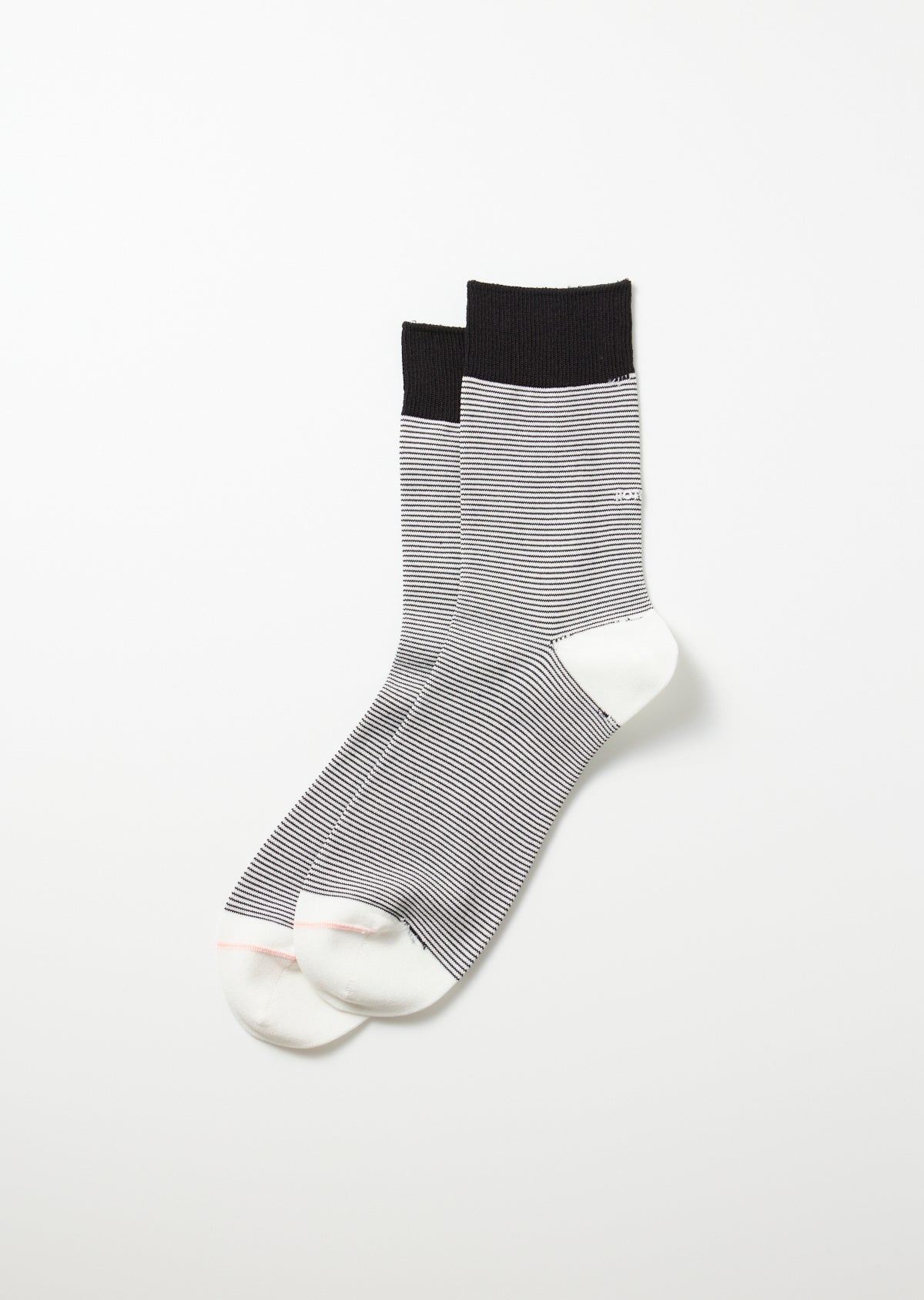 Rototo COTTON STRIPE SOCKS (Black)