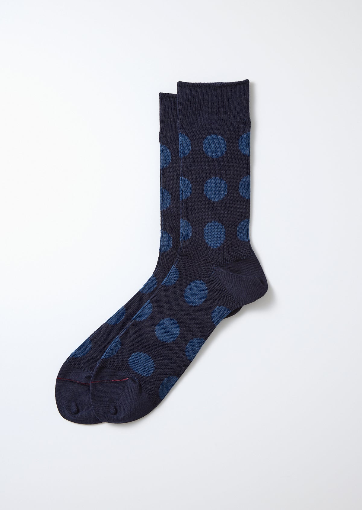 Rototo Porthole Dot Socks - Navy/Indigo