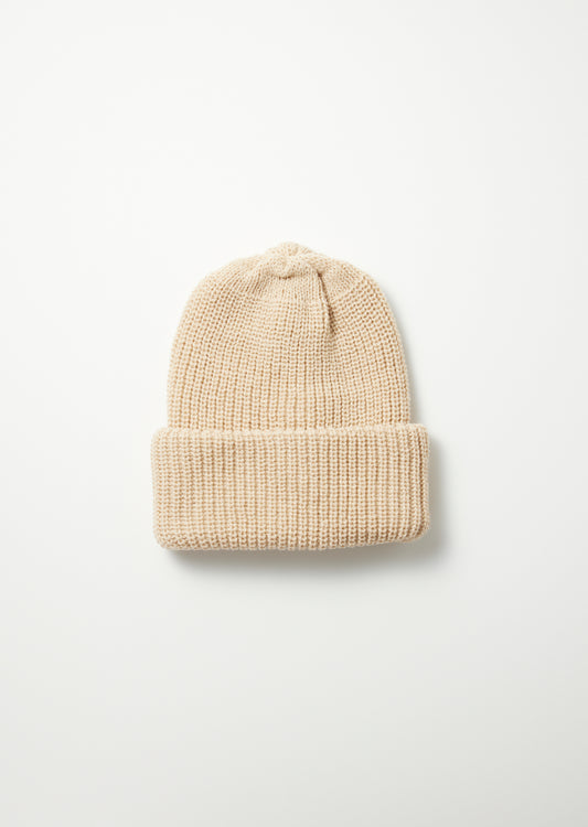 Rototo Cozy Chunky Beanie - Raw Beige