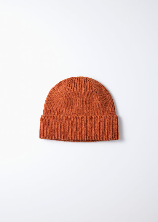 Rototo Washi + Recycled Cotton Beanie - Dark Orange