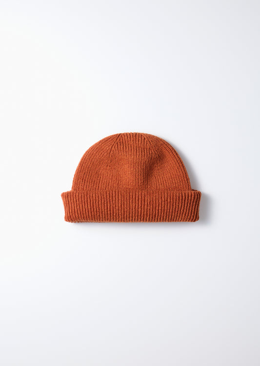 Rototo Washi + Recycled Cotton Beanie - Dark Orange