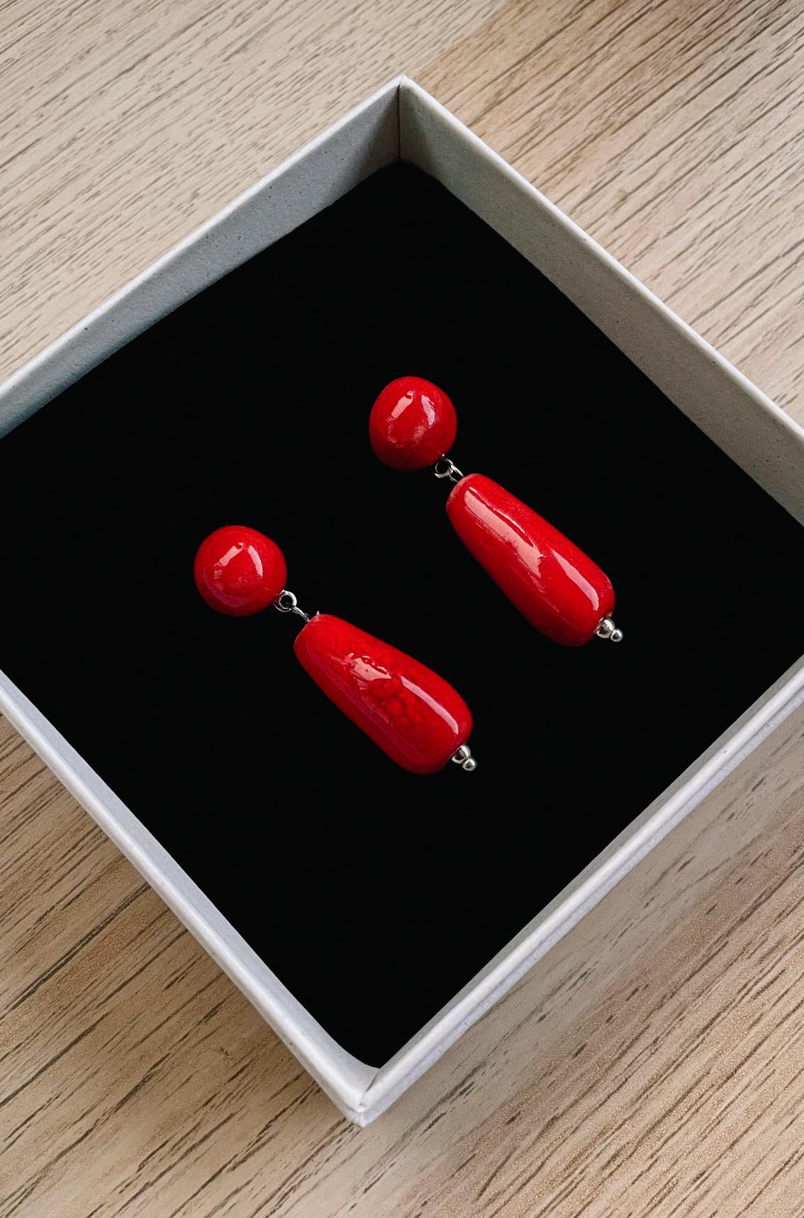 Arriving Soon: Blanca Olmos El Rocío Earrings - Red