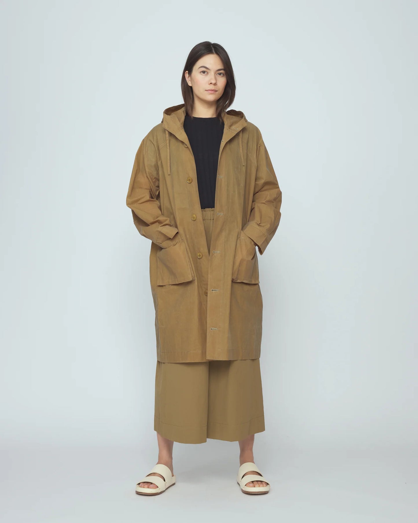 7115 by Szeki Unisex Waxed Forest Jacket Tan Brown