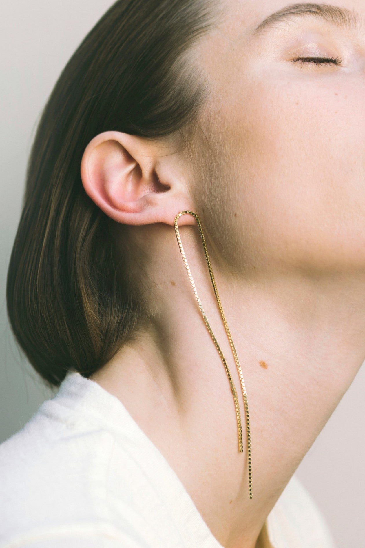 Saskia Diez Open Fringe Earrings
