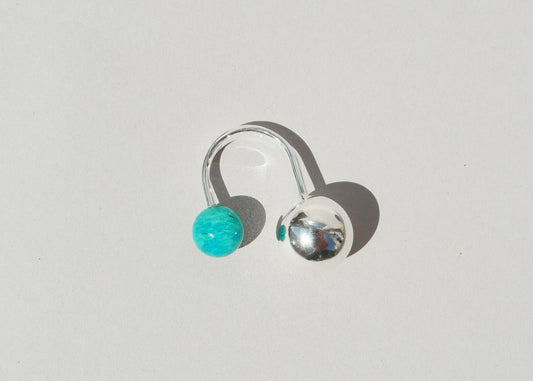 Saskia Diez Rebldiez Sling Ring - No. 2 (Turquoise/Lime)