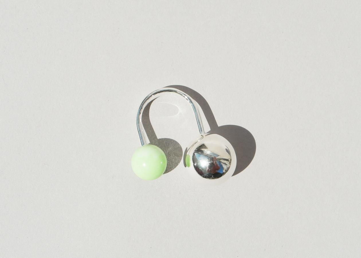 Saskia Diez Rebldiez Sling Ring - No. 2 (Turquoise/Lime)