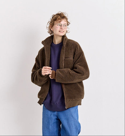 Veritecoeur Fleece Jacket - Dark Brown