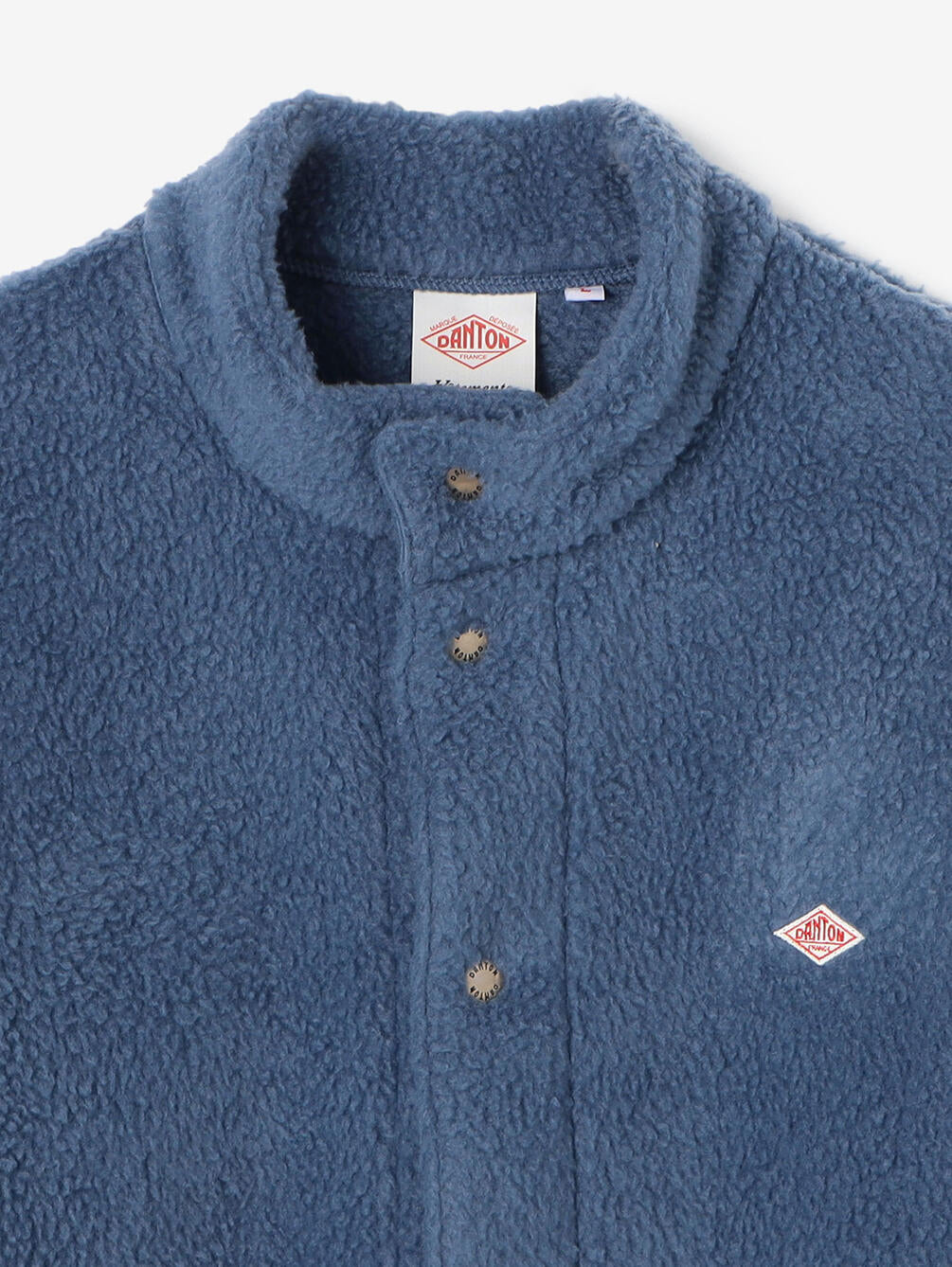 Danton Men's Stand Collar Fleece Jacket - Blue
