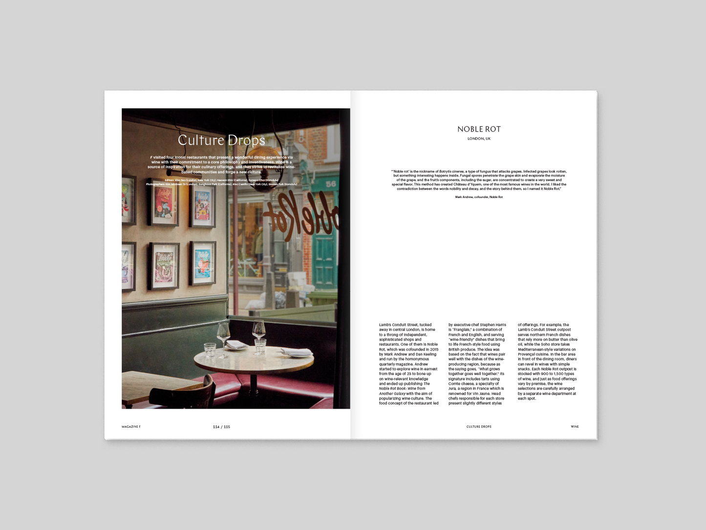 Magazine F - Wine