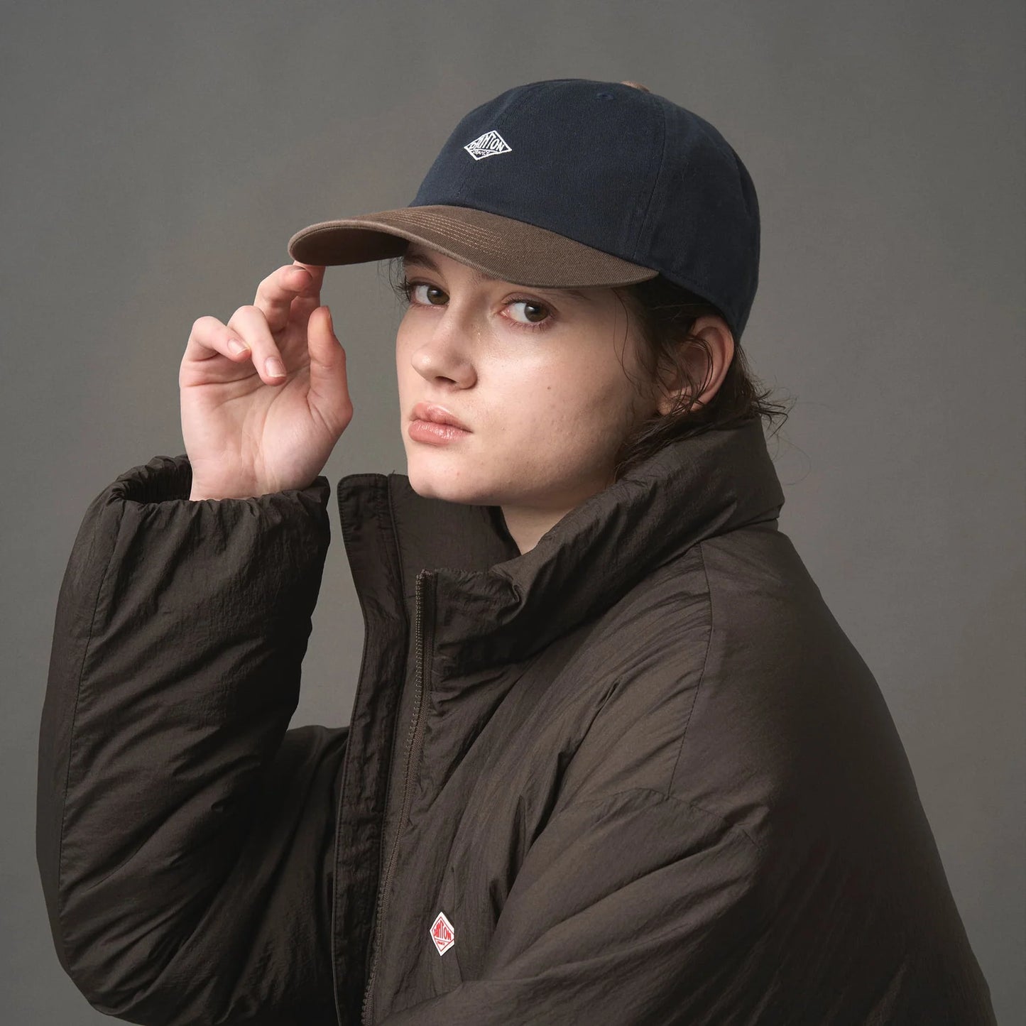 Danton 6-Panel Two Tones Baseball Cap - Navy x Brown
