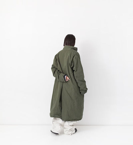 Veritecoeur Garment Dye Long Coat-ST184 - Khaki